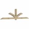 Ekena Millwork Redmond Rough Sawn Timber Gable Bracket, Douglas Fir, 108"W x 27"H x 4"D x 4"F, 6/12 Pitch GBW108X27X0404RED00RDF - alternate 3